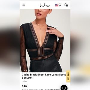 Lulus Casita lace bodysuit